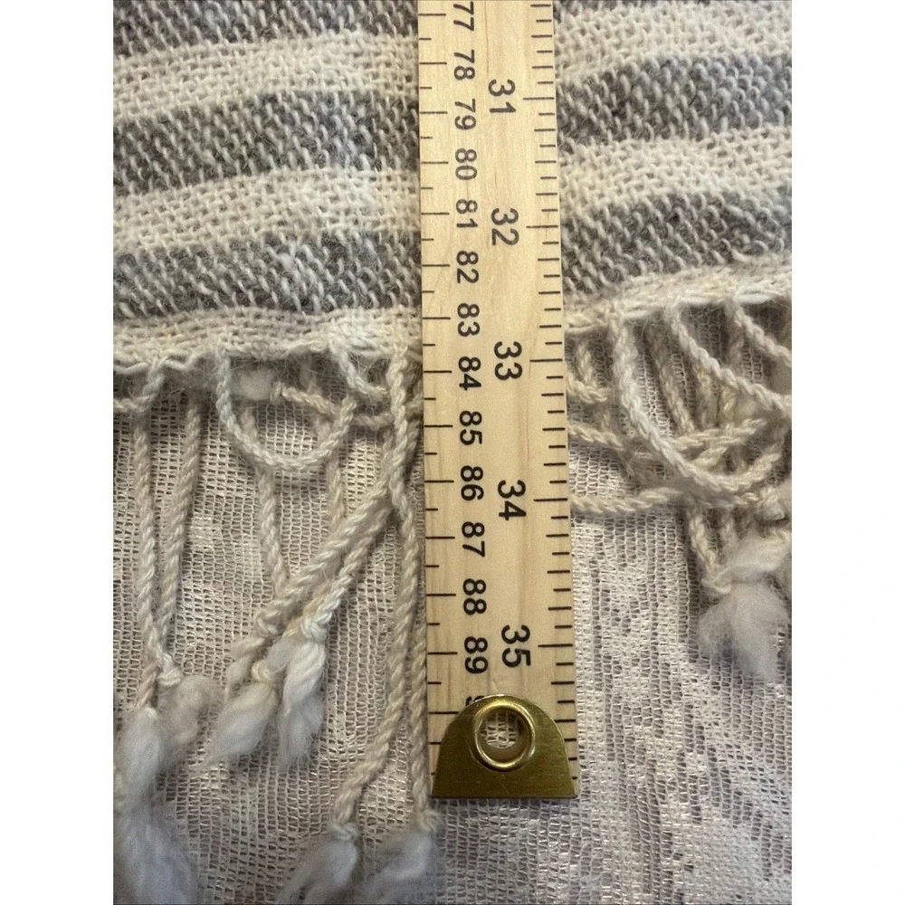 VTG 100% Baby Alpaca Hand Woven Scarf Ecuador 70